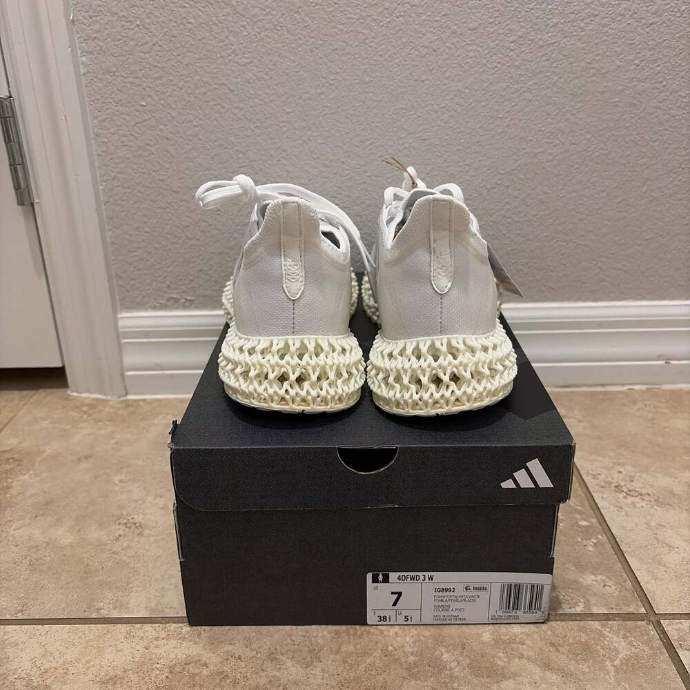 Adidas 4DFWD 3 Running Shoes, White (IG8987) Woman’s 7 - Picture 4 of 5